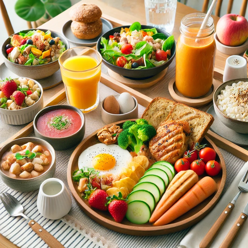 塩抜きに適した朝・昼・夜の具体的な食事例