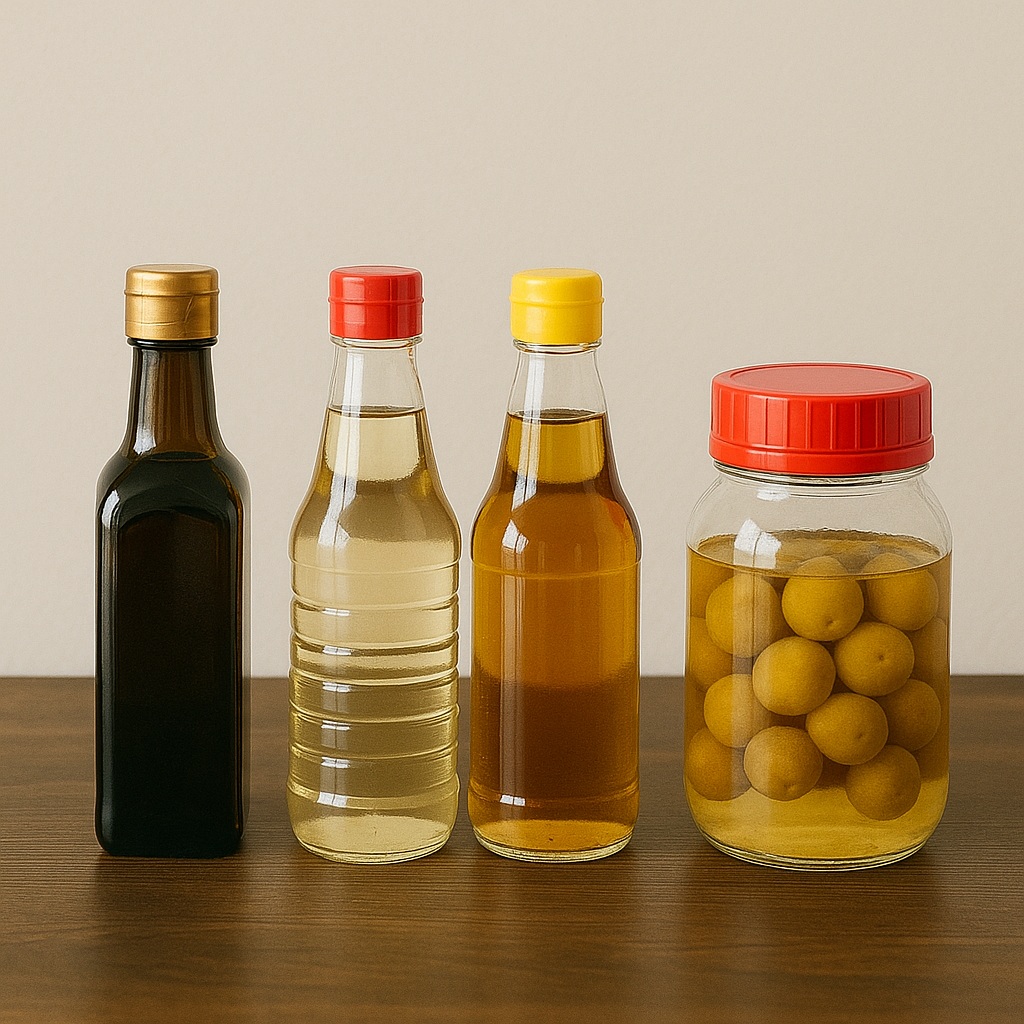 酢の種類による仕上がりの比較とおすすめ