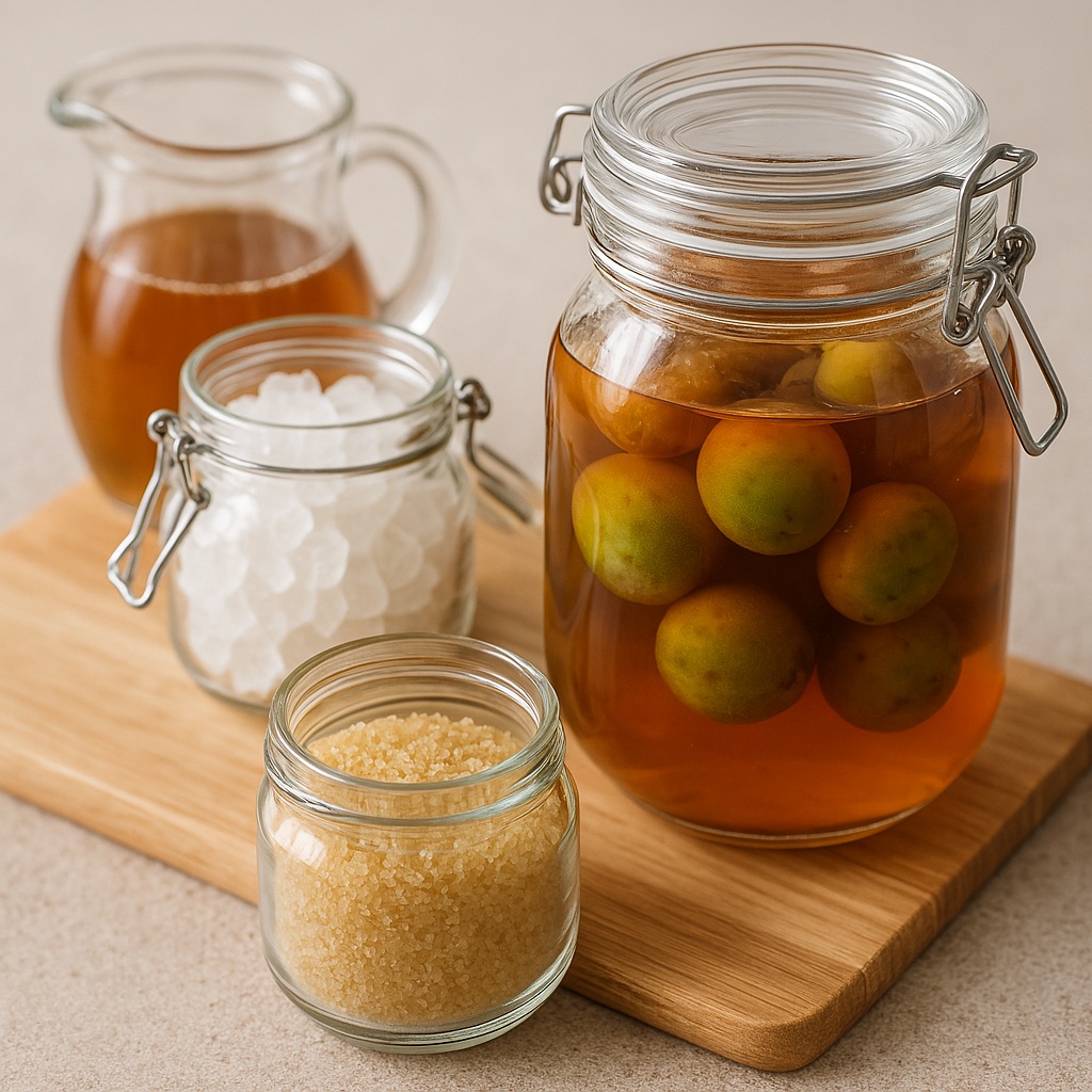 氷砂糖を使わずに作る梅シロップのレシピ