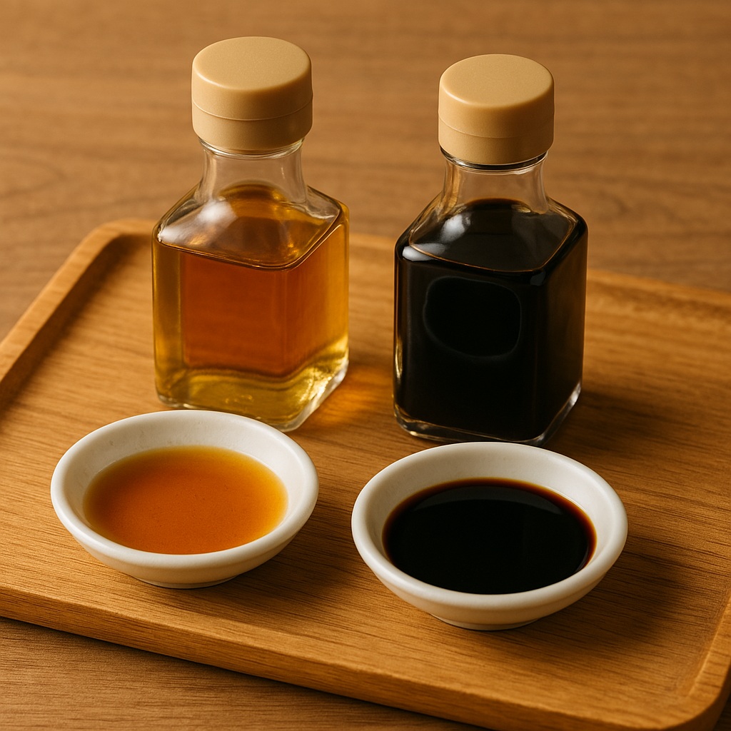 薄口醤油しかないときの代用方法と濃口醤油との違い