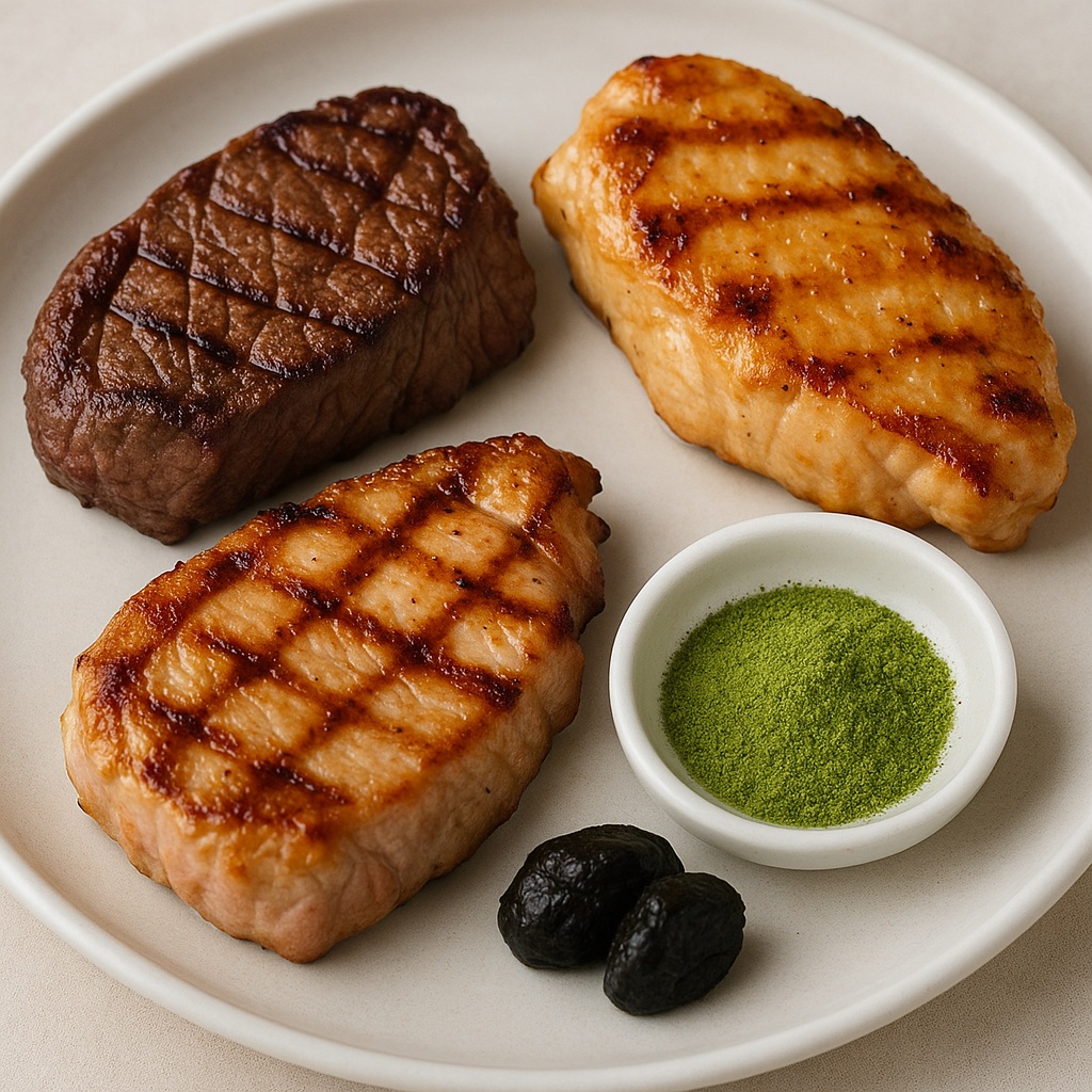 抹茶塩は肉料理とも好相性!牛・豚・鶏それぞれの活用例