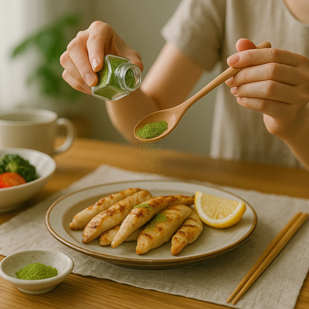 手作り抹茶塩の活用レシピ