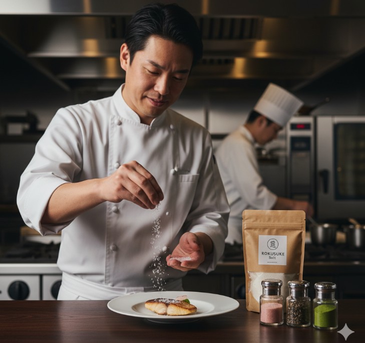 プロの料理人も愛用するろく助の塩の使い方