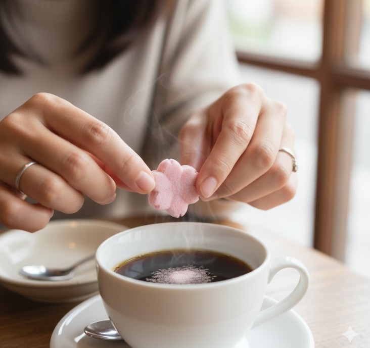落雁をコーヒーに入れるとどうなる?