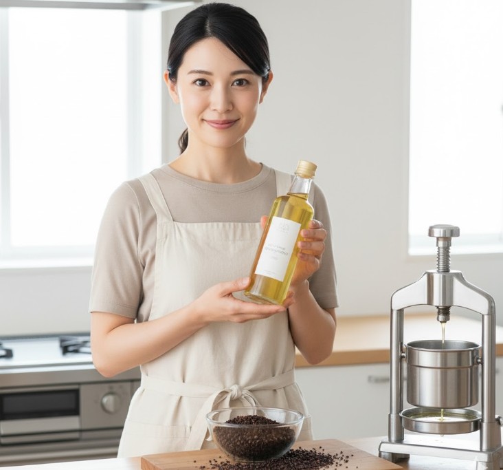 低温圧搾法（コールドプレス）を選ぶ