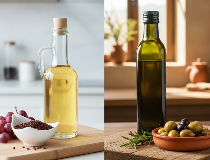 グレープシードオイルとオリーブオイルの違い
