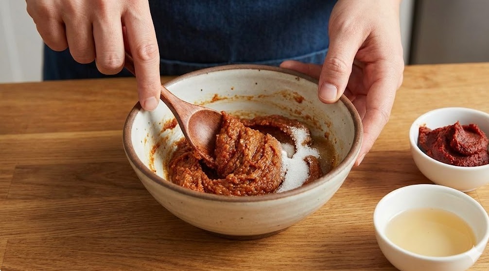 赤味噌に砂糖やみりんを加える代用レシピ