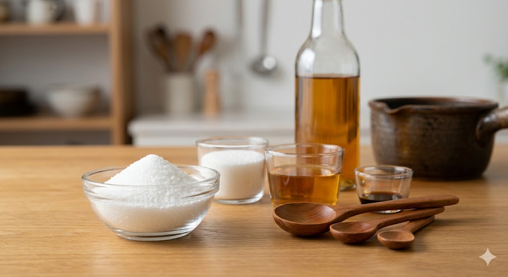 みりんを砂糖で代用できる？比率と注意点を解説